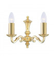plafonnier ventilateur vintage 2 ampoules e27 max 60w brun patiné