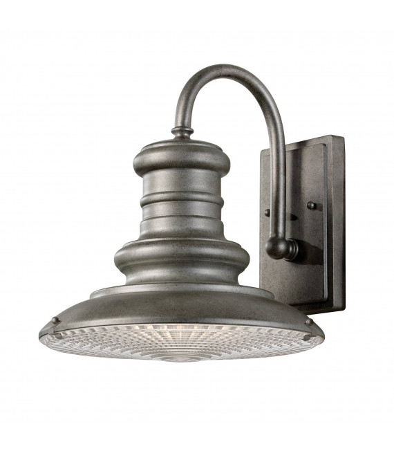 Redding Wandleuchte, getrübtes Aluminium, groß
