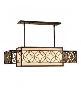 Lampada da soffitto Remy, bronzo e oro