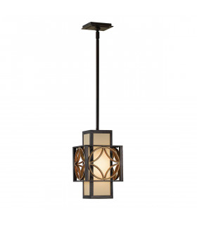 Lampada a sospensione Remy, bronzo e oro, 53 cm