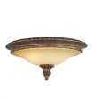 plafonnier ventilateur vintage 2 ampoules e27 max 60w brun patiné