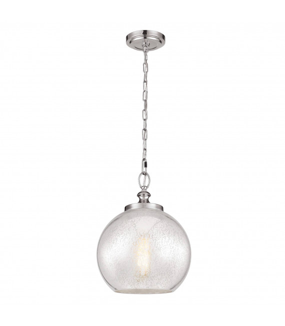 Lampada a sospensione Parker, bronzo scuro e vetro, piccola