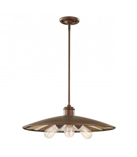 Pendente Urban Renewal, bronzo e vetro a specchio, 54 cm