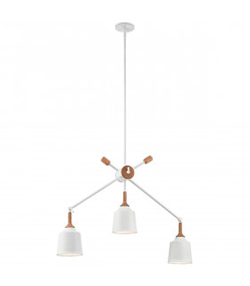 plafonnier ventilateur vintage 2 ampoules e27 max 60w brun patiné