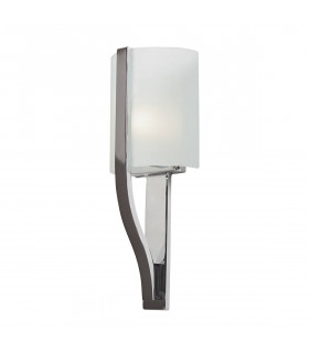 Freeport Wandleuchte, Chrom poliert, Glas, LED