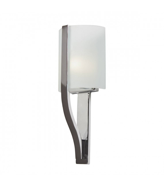 Lampada da parete Freeport, cromo lucido, vetro, LED