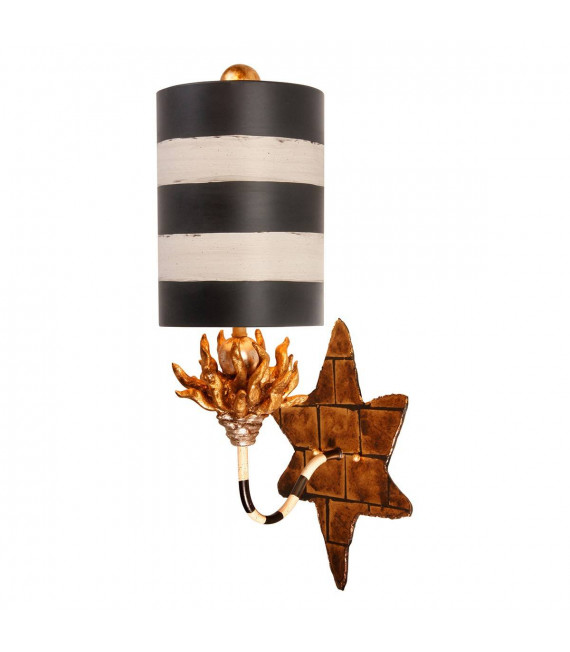 Lampada a sospensione anemone, taupe e oro, 1 lampadina
