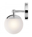 Applique Jasper, chrome poli, verre opale, 4 LED