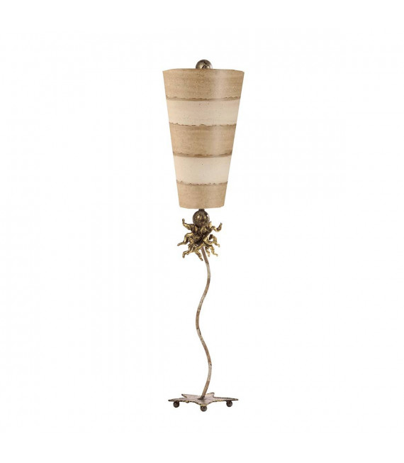 Lampada da terra anemone, tortora e crema
