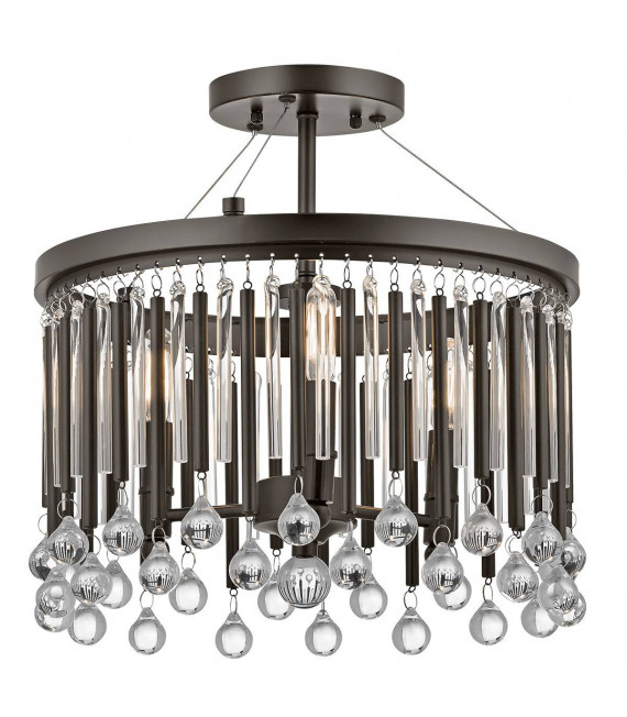 plafonnier ventilateur vintage 2 ampoules e27 max 60w brun patiné