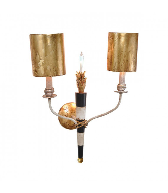 Dumaine Wandleuchte, Creme und Gold