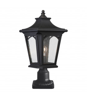 Bolardo de exterior Bedford, negro místico