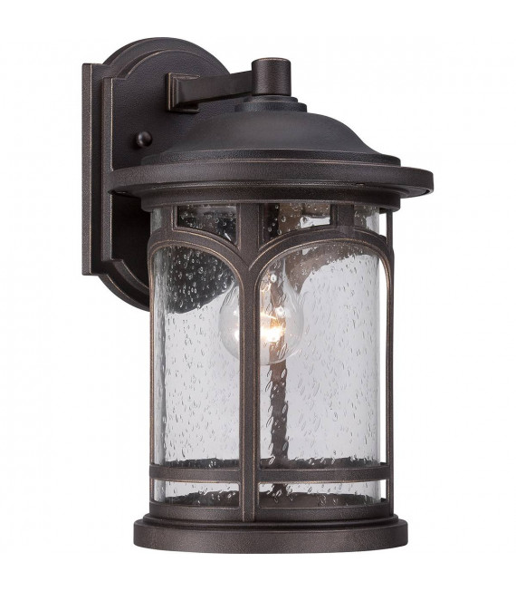 Lampada da parete in marmo, bronzo palladiano, vetro, modello medio