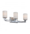 Applique Taylor, chrome poli, verre opale, 3 LED