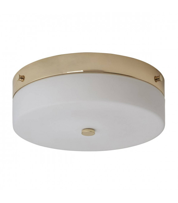 Tamar Deckenleuchte, 29 cm, poliertes Goldfinish, Opalglas, LED, IP44