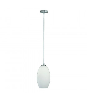 Lampada a sospensione in nichel satinato Pendenti moderni 1 lampadina
