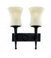 plafonnier ventilateur vintage 2 ampoules e27 max 60w brun patiné