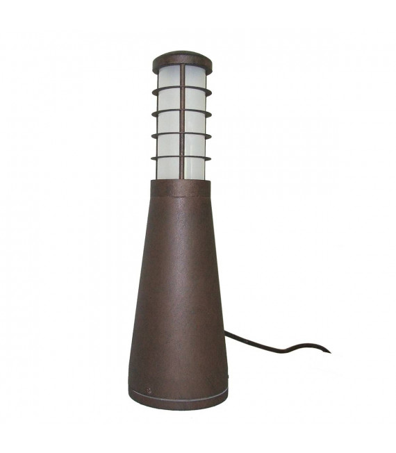 Borne Bronze19, vert de gris, Led