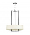 Suspension Bolla, Nickel brossé et verre, 5 ampoules