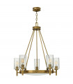 plafonnier ventilateur vintage 2 ampoules e27 max 60w brun patiné