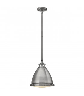Amelia Pendelleuchte, Zink und Glas, 32 cm