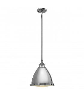 Amelia Pendelleuchte, antike Ncikel und Glas, 32 cm