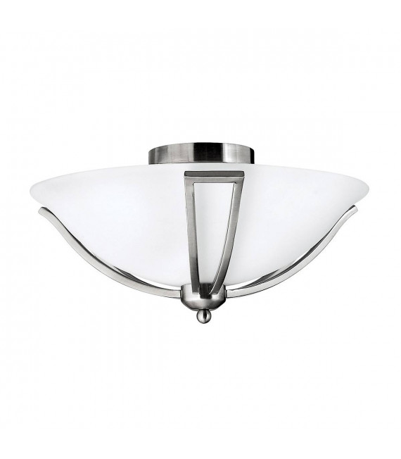 Bolla Fackel, gebürstetes Nickel und Glas, 1 Glühbirne
