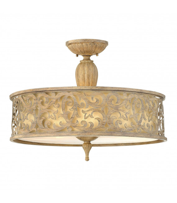 Lampada a sospensione Carabel, champagne, 3 lampadine
