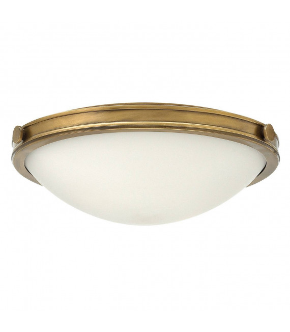 Collar, luz de techo de latón y vidrio, 4 bombillas
