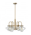 plafonnier ventilateur vintage 2 ampoules e27 max 60w brun patiné