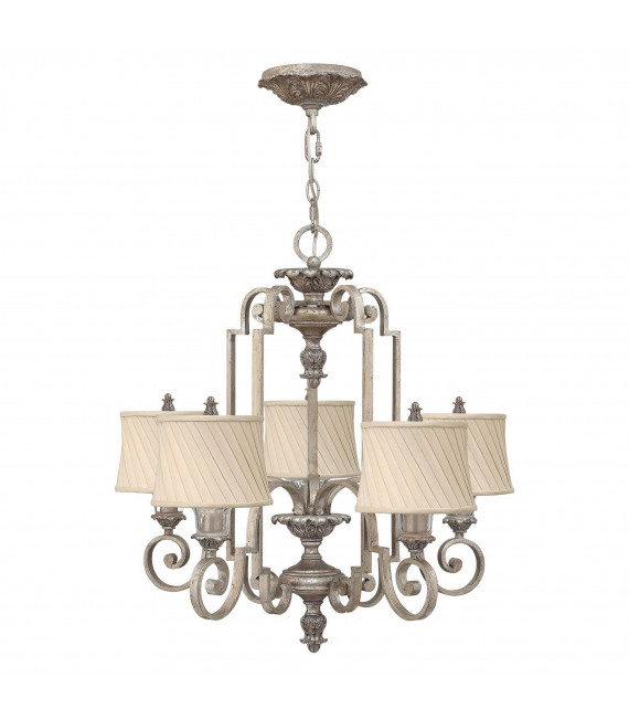 Lampada a sospensione Kingsley, argento, 3 lampadine