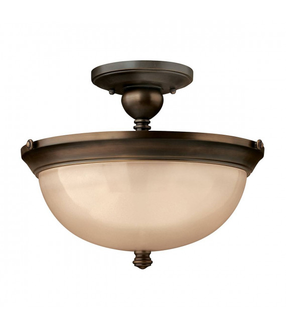 Mayflower Pendelleuchte, aus Bronze und Glas, 3 Glühbirnen