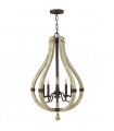 plafonnier ventilateur vintage 2 ampoules e27 max 60w brun patiné