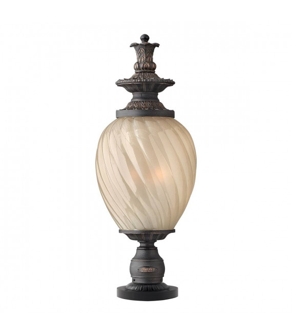 Bolardo Manhattan, bronce aceitado y vidrio