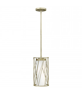 Wandleuchte, Silber und Glas, 1 Glühbirne