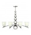 Suspension Zelda, nickel poli, 7 ampoules