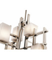 plafonnier ventilateur vintage 2 ampoules e27 max 60w brun patiné
