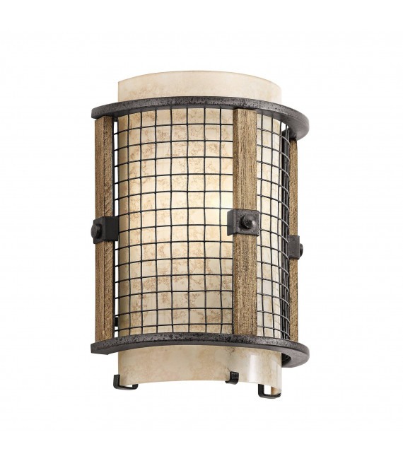 Lampada da parete Zelda, nichel lucido, 1 lampadina