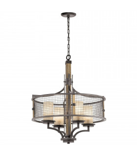 plafonnier ventilateur vintage 2 ampoules e27 max 60w brun patiné