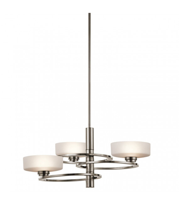 Lampada a sospensione Aleeka, peltro, 5 lampadine