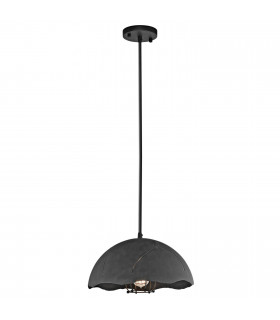 Lampada a sospensione frattura, zinco antico, 5 lampadine