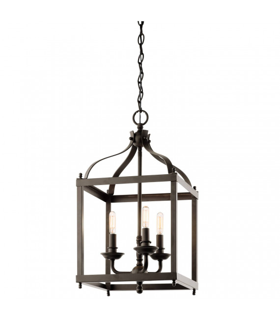 Suspension Larkin, nickel brossé, 3 ampoules