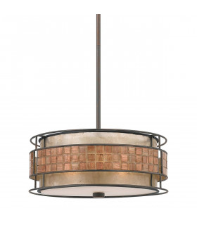 Lampada a sospensione coriandoli, argento antico, 4 lampadine