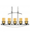 plafonnier ventilateur vintage 2 ampoules e27 max 60w brun patiné