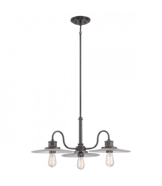 Suspension Admiral, nickel antique, 3 ampoules