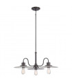 Suspension Admiral, nickel antique, 3 ampoules