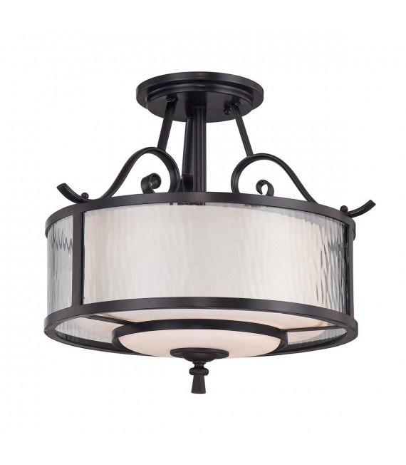 Plafoniera Adonis, vetro, 2 lampadine