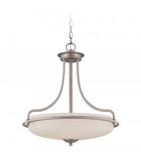 Chantilly Deckenleuchte, Palladio Bronze und Opalglas