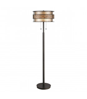 plafonnier ventilateur vintage 2 ampoules e27 max 60w brun patiné