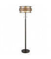 plafonnier ventilateur vintage 2 ampoules e27 max 60w brun patiné